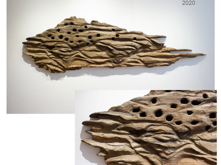 Quarry, a sculpture from drift wood, by S. Ruppert